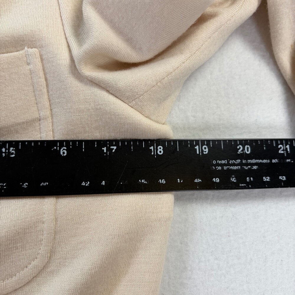 Rag & Bone Blazer Jacket Collarless Button Front Beige Women's Size 4 - Picture 4 of 10